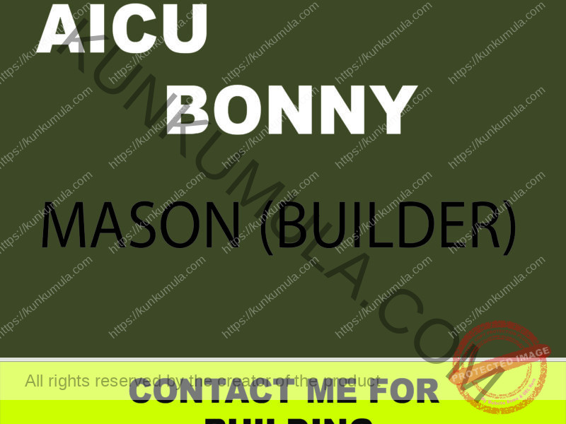 Aicu Bonny a Mason from Uganda