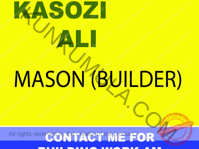 AM KASOZI ALI A MASON FROM UGANDA