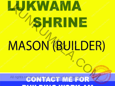 AM LUKWAMA SHRINE A MASON FROM UGANDA
