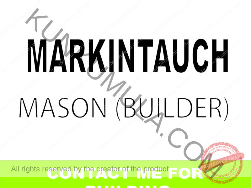 MARKINTAUCH a mason