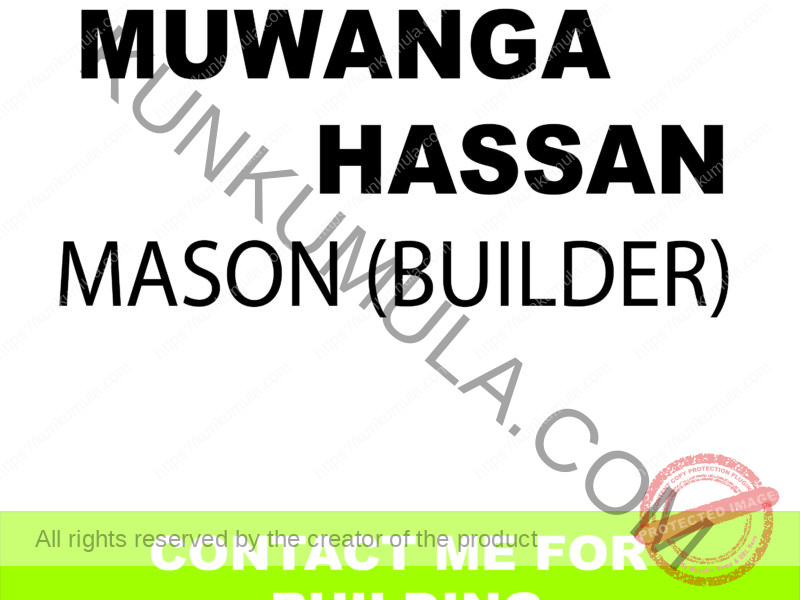 AM MUWANGA HASSAN A MASON FROM Uganda