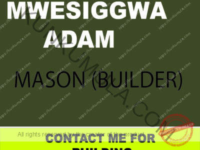 AM Mwesiggwa Adam A MASON FROM UGANDA