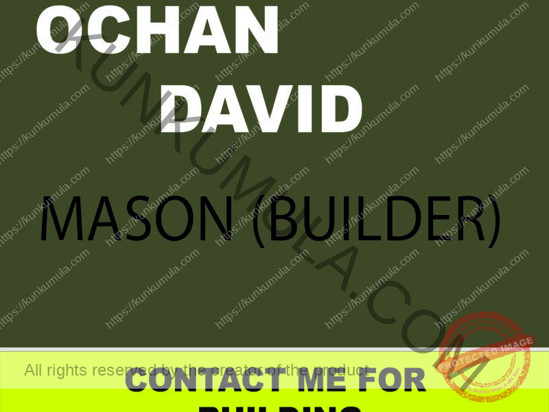 AM OCHAN DAVID A MASON FROM UGANDA