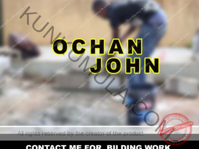 AM OCHAN JOHN A PROFFESIONAL MASON FROM UGANDA