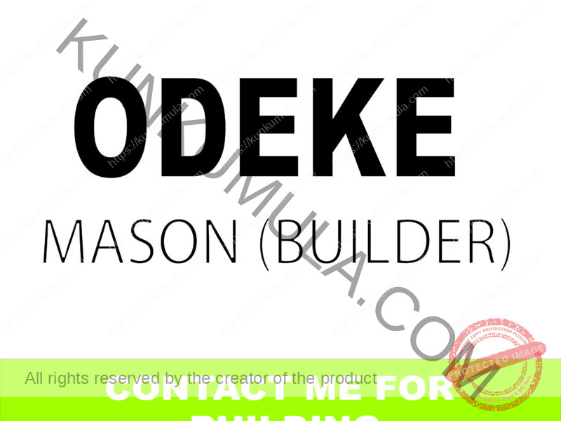 AM ODEKE A MASON FROM UGANDA