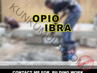 AM OPIO IBRA A MASON IN UGANDA