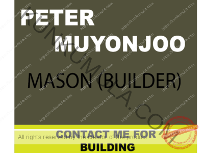 AM PETER MUYONJOO A MASON