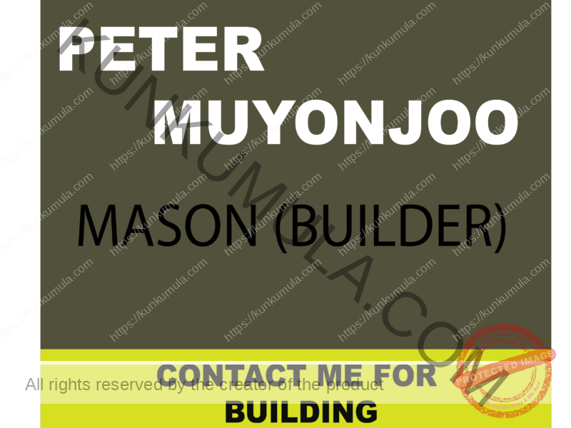 AM PETER MUYONJOO A MASON