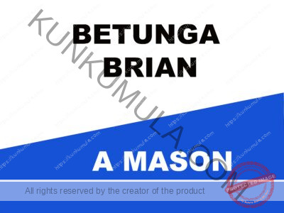BETUNGA BRIAN A MASON