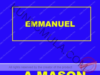 EMMANUEL AM A MASON