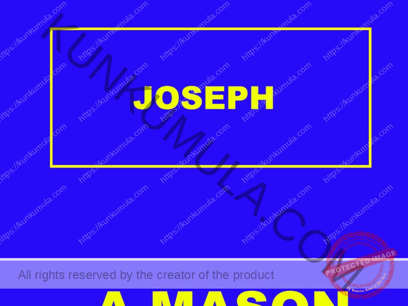 JOSEPH A MASON FROM UGANDA