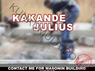KAKANDE JULIUS a mason from uganda