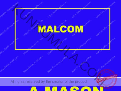 MALCOM A MASON FROM UGANDA