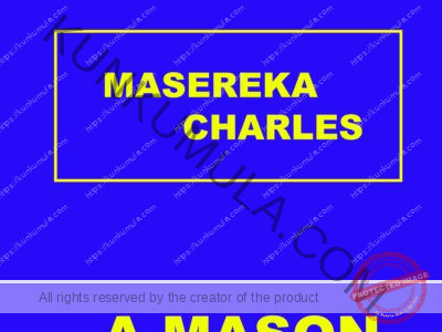 MASEREKA CHARLES a mason