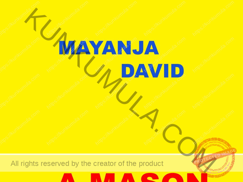 MAYANJA DAVID a mason