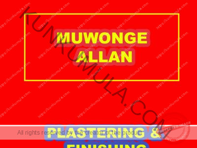AM MUWONGE ALLAN I DO PLASTERING & FINISHING