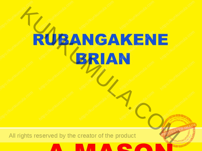 RUBANGAKENE BRIAN A MASON