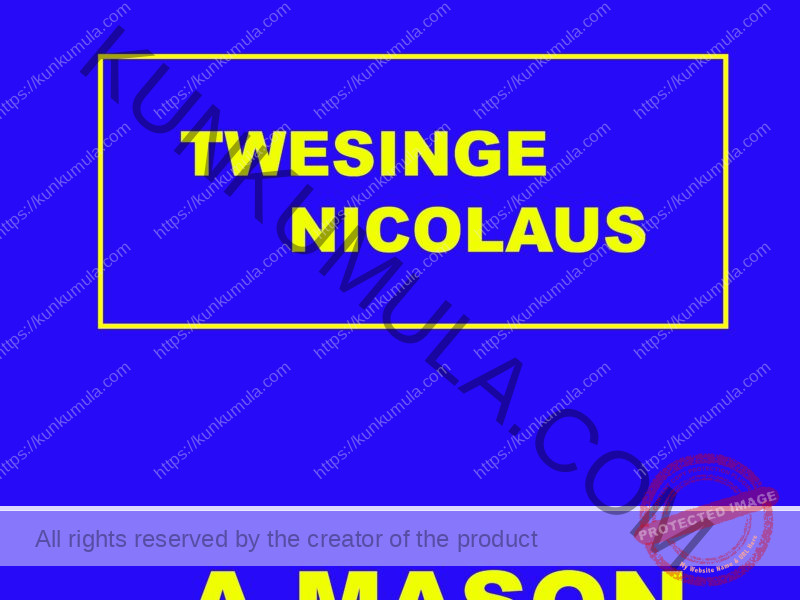 TWESINGE NICOLAUS A MASON FROM UGANDA