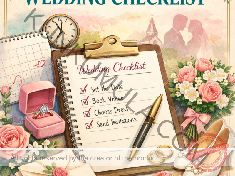 Year Long Wedding Checklist PDF