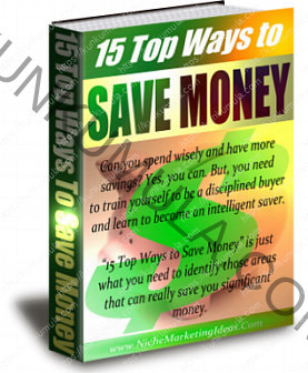 15 Top Ways to Save Money Book