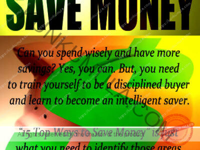 15 Top Ways to Save Money Book