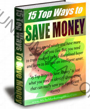 15 Top Ways to Save Money Book