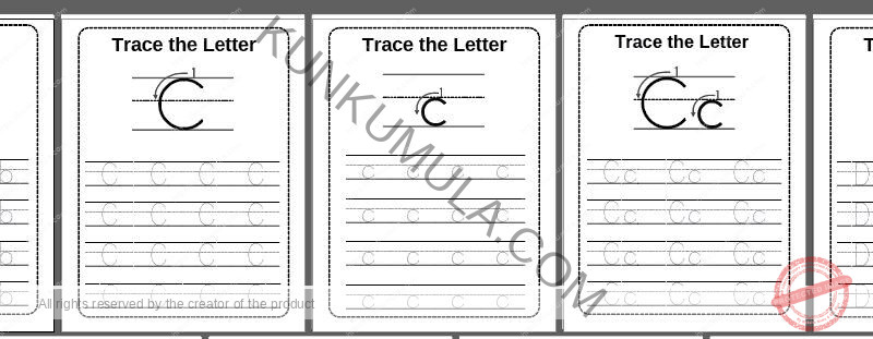 TRACING 05 Trace the Letter pdf in 76 pages
