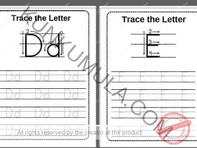 TRACING 05 Trace the Letter pdf in 76 pages