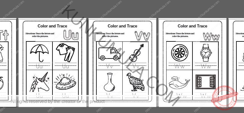 TRACING 06 Trace the Letter pdf in 26 pages