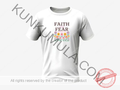FAITH OVER FEAR EPHESIANS 3-17 Vintage Boho Floral Christian-02 Christian T- Shirt Art Work