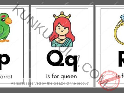 FLASH CARDS 03 A TO Z WELL DESIGNED 26 PAGES IN PDF