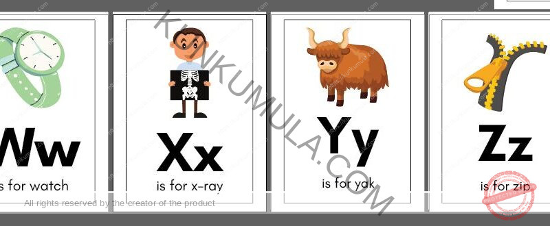 FLASH CARDS 03 A TO Z WELL DESIGNED 26 PAGES IN PDF