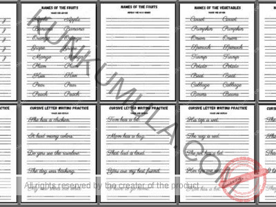 HANDWRITING TRACING 10 UPERCASE LETTERS trace and repeat .pdf in 100 pages
