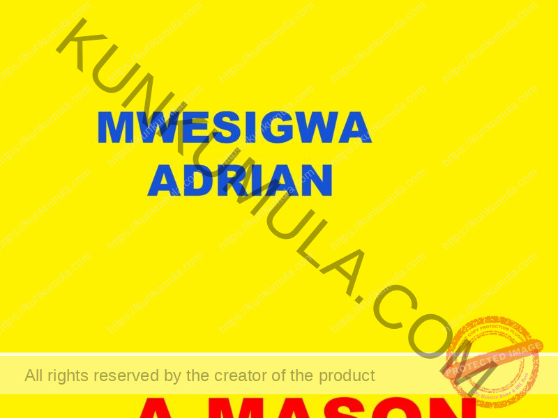 MWESIGWA ADRIAN A MASON