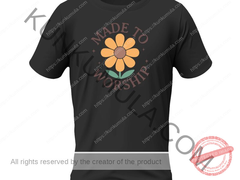 Made To Worship is a well Designed Christian Artwork made for dranding T-shirts, hoodies, tote bags, wall art, stickers, mugs, and more PNG