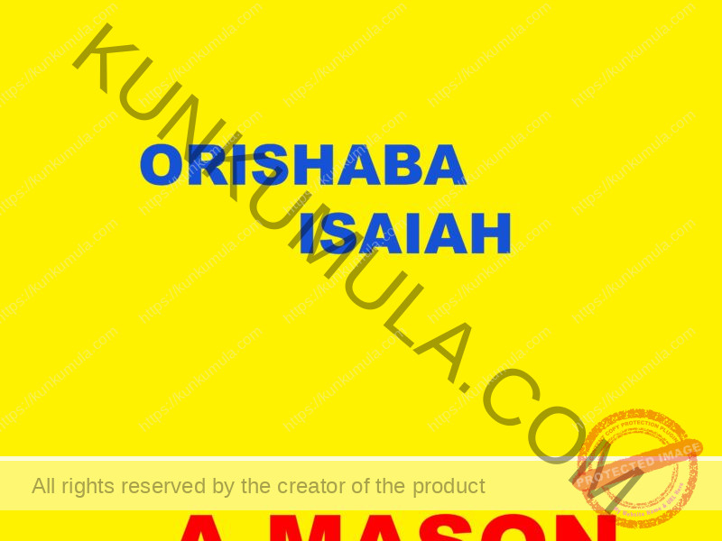 ORISHABA ISAIAH A MASON