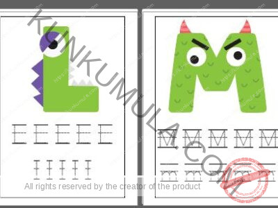 TRACING 11 Trace the Letters Pdf 52 Pages