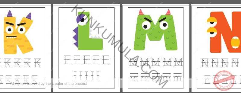 TRACING 11 Trace the Letters Pdf 52 Pages