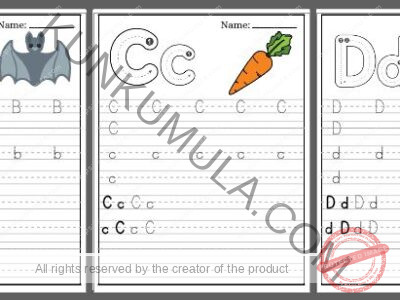 TRACING 12 Trace the Letters Pdf 26 Pages