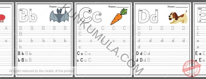 TRACING 12 Trace the Letters Pdf 26 Pages