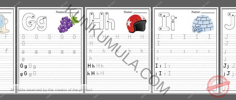 TRACING 12 Trace the Letters Pdf 26 Pages