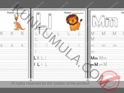 TRACING 12 Trace the Letters Pdf 26 Pages