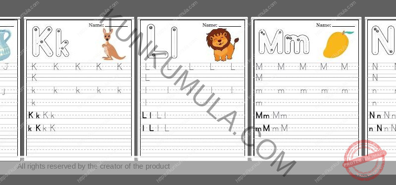 TRACING 12 Trace the Letters Pdf 26 Pages