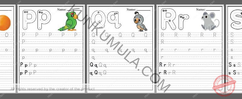 TRACING 12 Trace the Letters Pdf 26 Pages