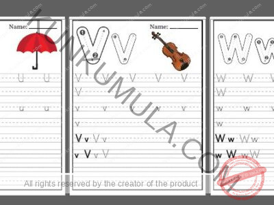 TRACING 12 Trace the Letters Pdf 26 Pages