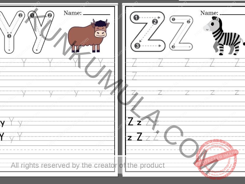 TRACING 12 Trace the Letters Pdf 26 Pages