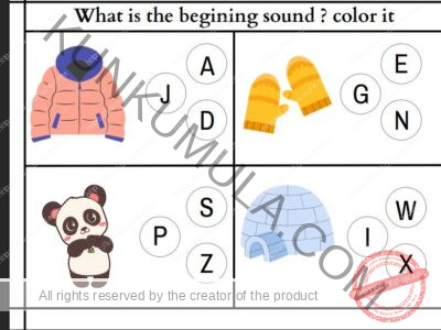 What is the begining sound color it Pages, What is the letter Pages And WHATS THE Starts WITH CH 14 Pages