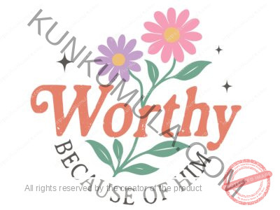 Christian t shirt design, worthy because of him, faith based apparel, christian artwork for sale, gospel streetwear uganda, christian clothing design, bible verse t shirt design, jesus inspired fashion, christian print ready artwork,