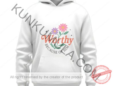 Christian t shirt design, worthy because of him, faith based apparel, christian artwork for sale, gospel streetwear uganda, christian clothing design, bible verse t shirt design, jesus inspired fashion, christian print ready artwork,