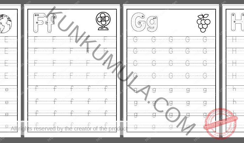 TRACING 02 Trace the letter, then color the picture.pdf in 26 pages